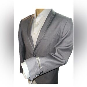 Men's Tuxedo Jacket 44 S Slim Fit Giovanni Testi Formal & Social Wear Light Gray